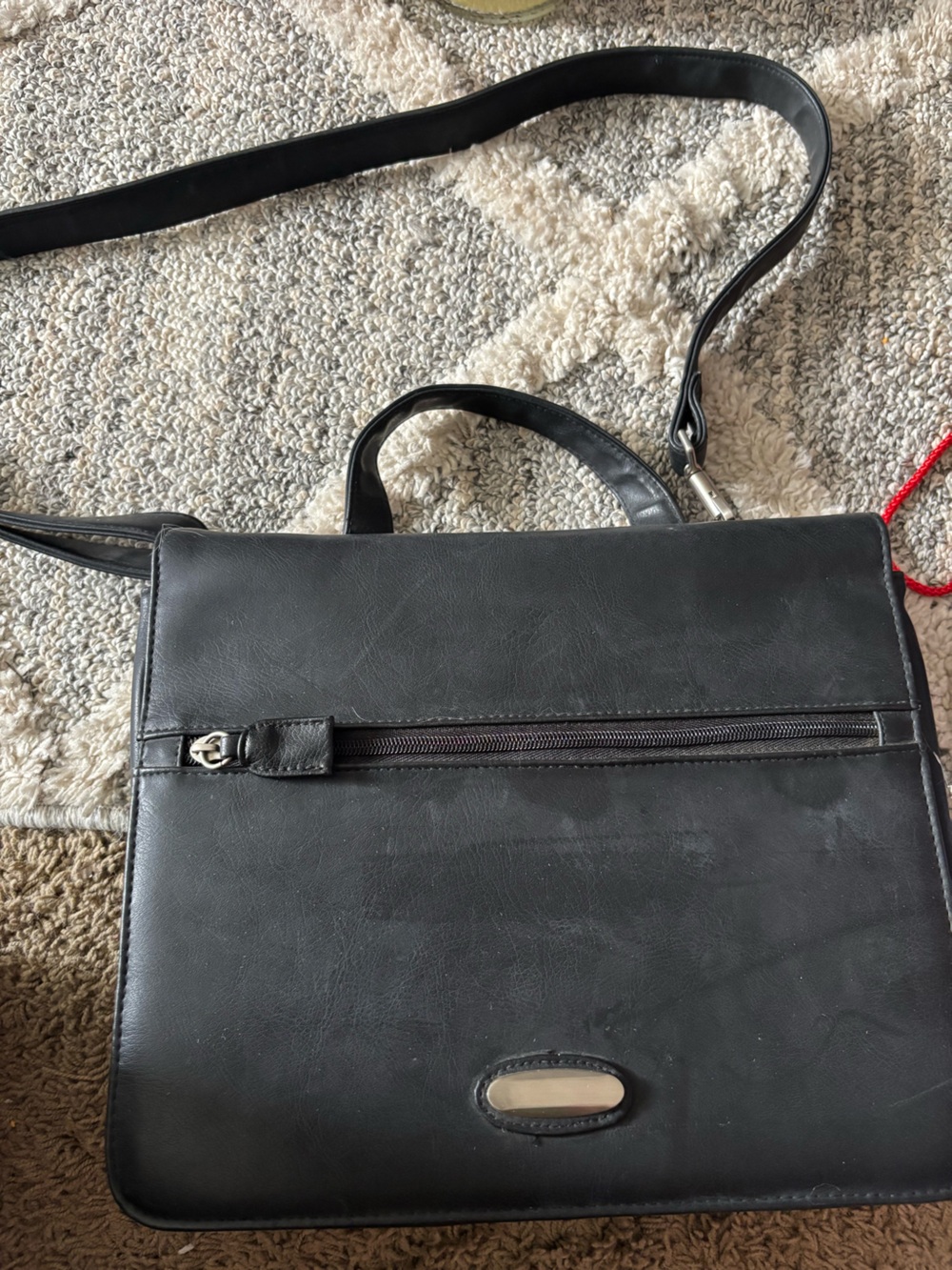 Women’s black shoulder purse